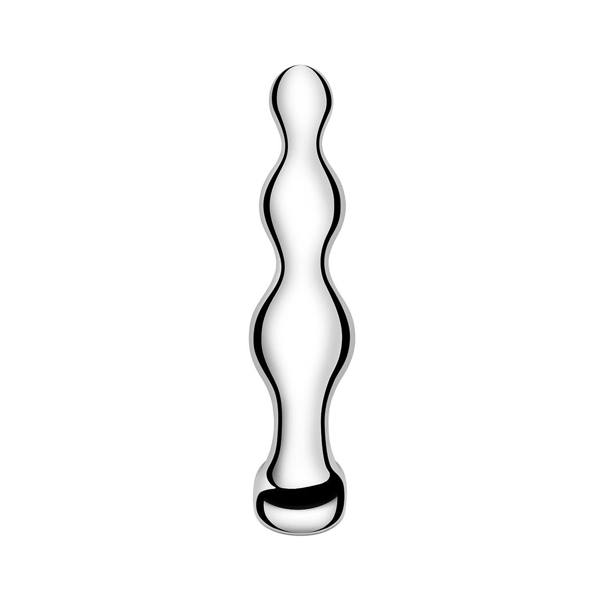 B-Vibe Stainless Steel Anal Beads - shop enby