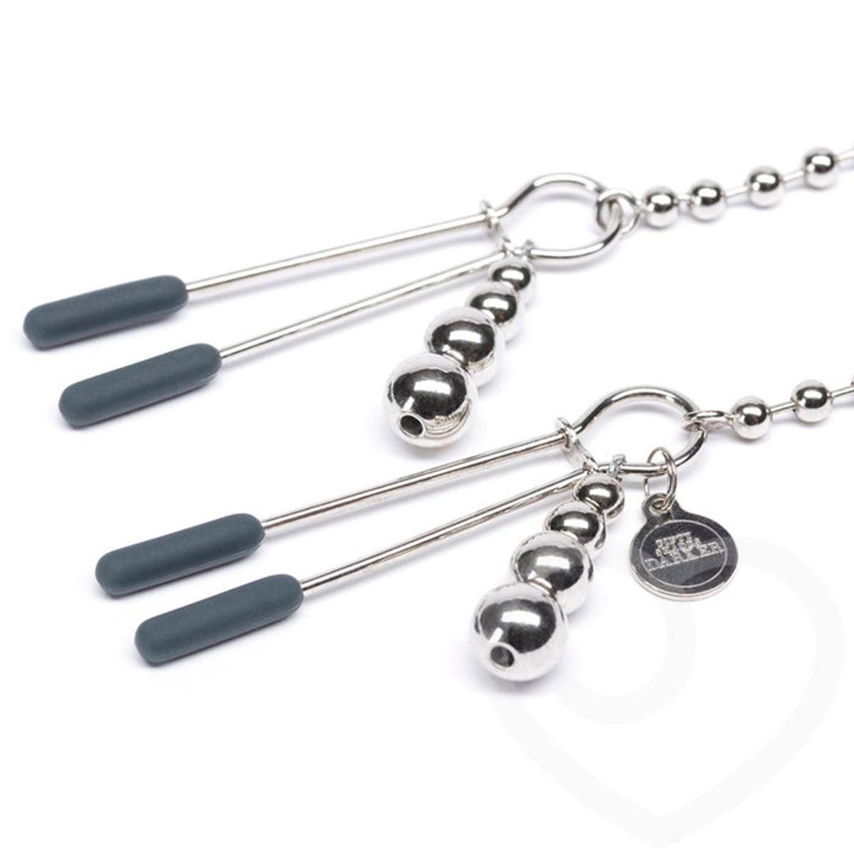 Fifty Shades Darker - At My Mercy Chained Nipple Clamps - shop enby