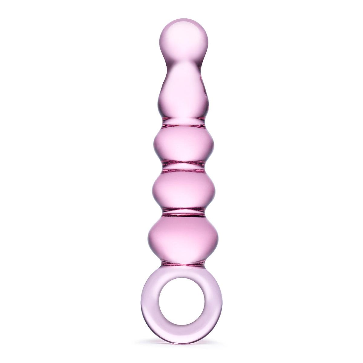 GLAS Quintessence Beaded Anal Slider 7.5&quot; - shop enby