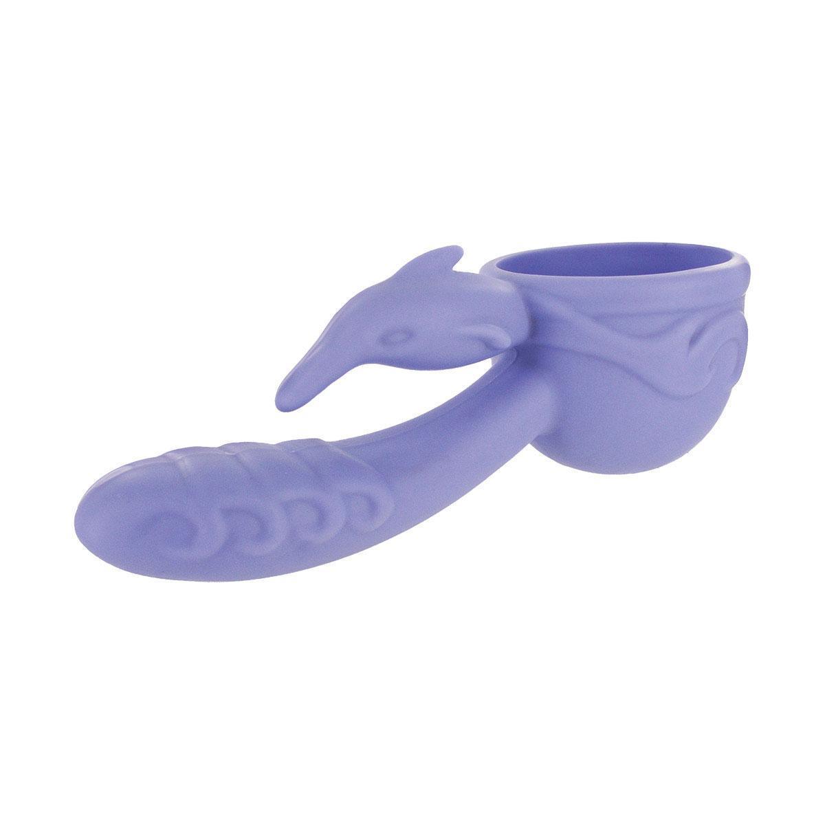 Medium Purple Wand Essentials Sili Dolphin Wand Attachment
