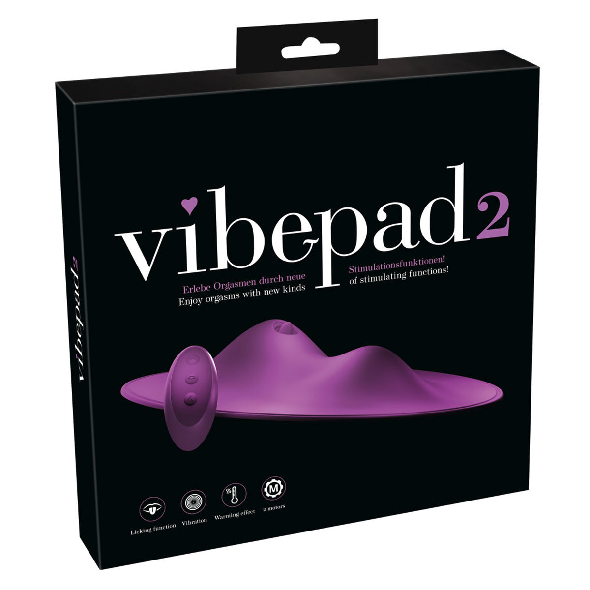 VibePad 2 with Tongue Hands Free Humpable Warming Flicking Grinding Pad