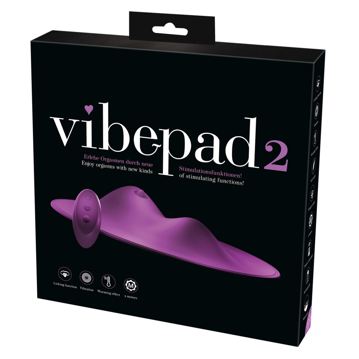 VibePad 2 with Tongue Hands Free Humpable Warming Flicking Grinding Pad