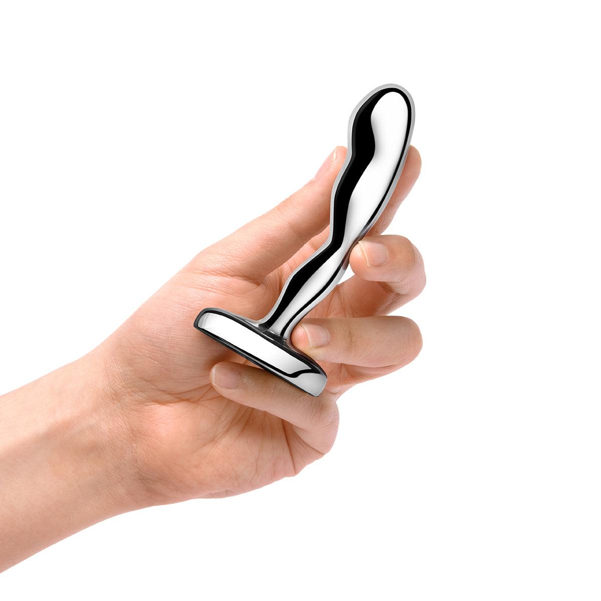 B-Vibe Stainless Steel Prostate Plug - shop enby
