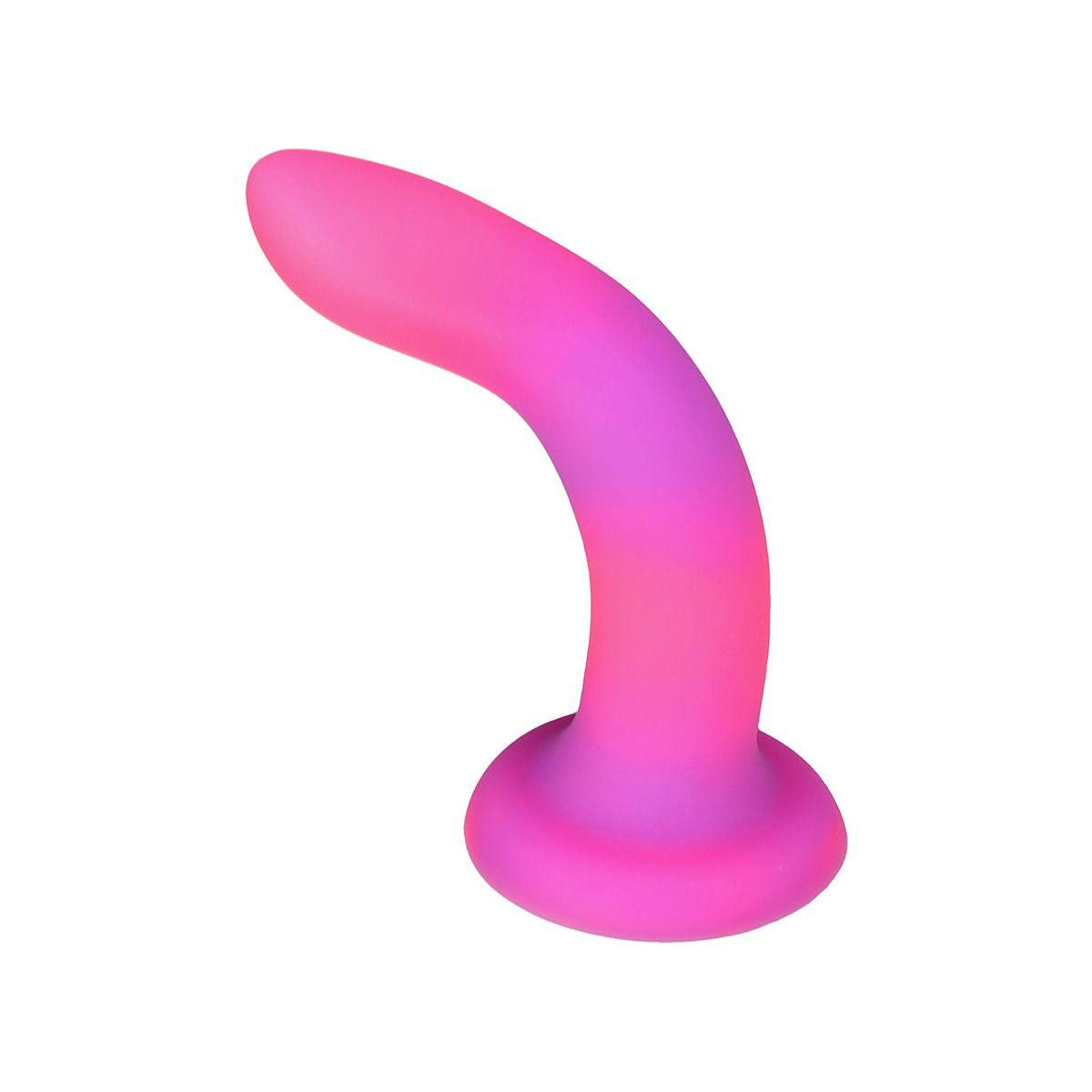 Addiction Glow-in-the-Dark Rave Dil 8&quot; - Pink Purple - shop enby