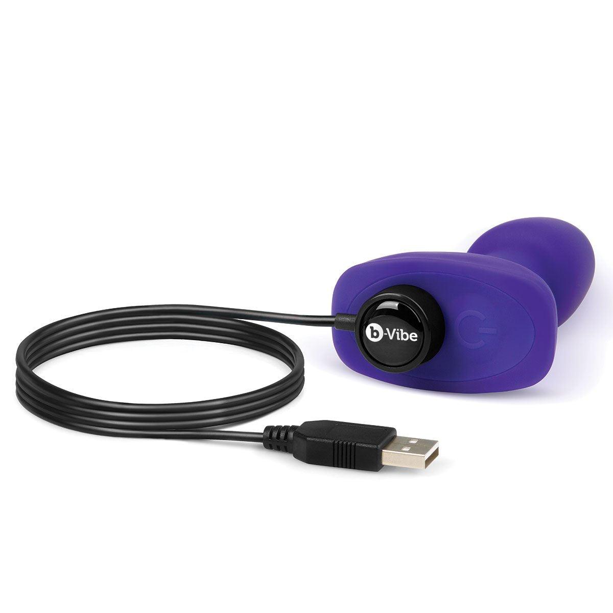 Dark Slate Blue B-Vibe Petite Rimming Plug  - Purple