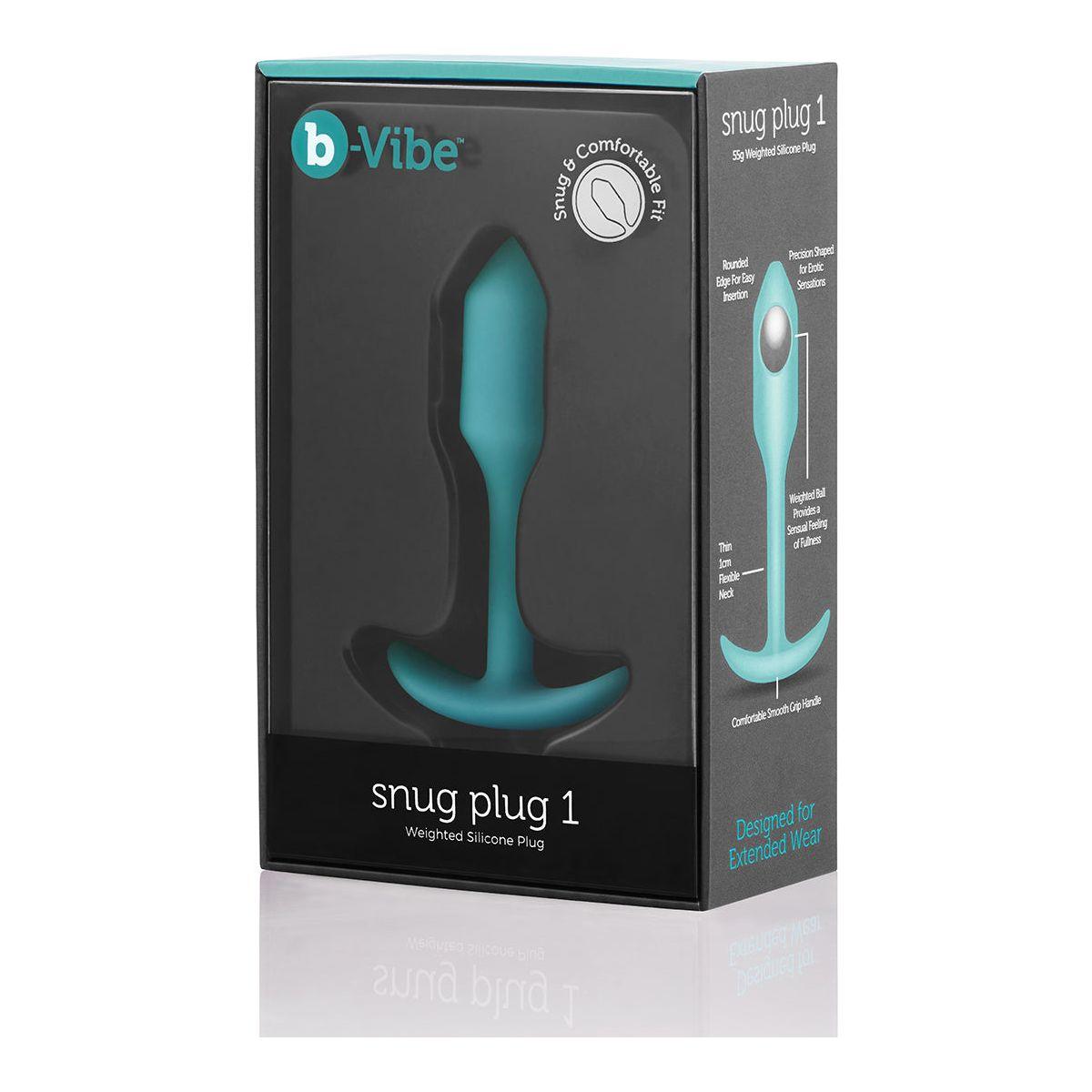 B-Vibe Snug Plug 1 (S) - Mint - shop enby