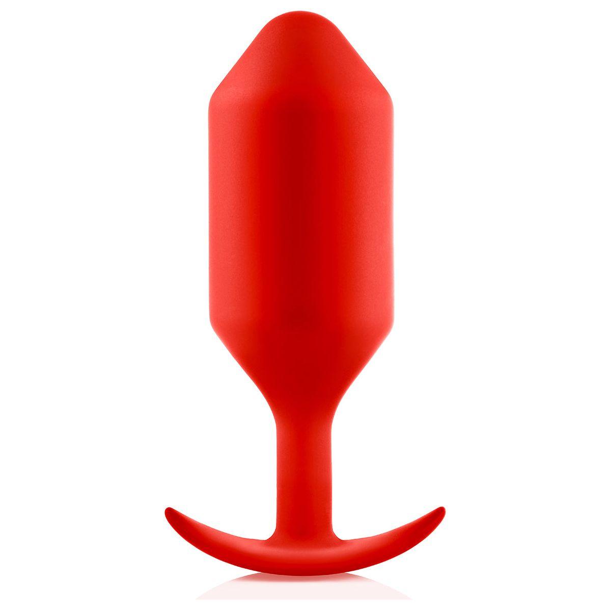 B-Vibe Snug Plug 6 (XXXL) - Red - shop enby