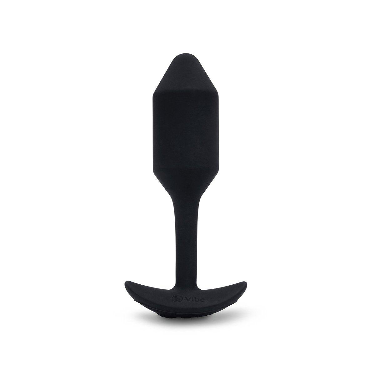 Black B-Vibe Snug Plug Vibrating Medium - Black