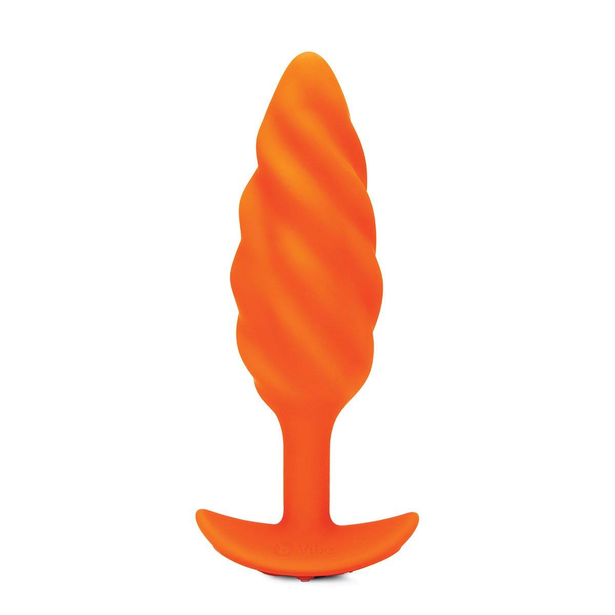 Tomato B-Vibe Texture Plug Swirl Orange (Medium)