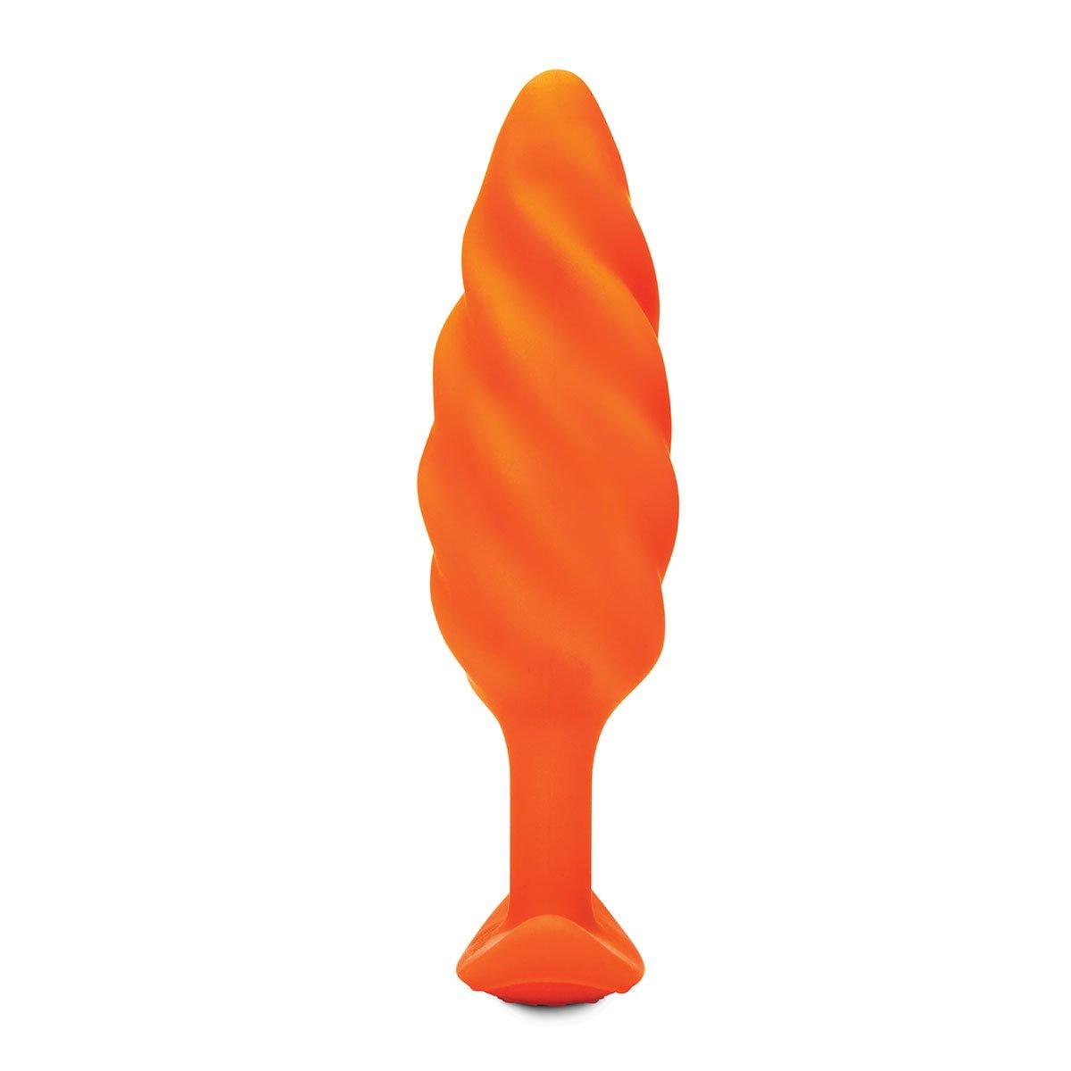 Tomato B-Vibe Texture Plug Swirl Orange (Medium)