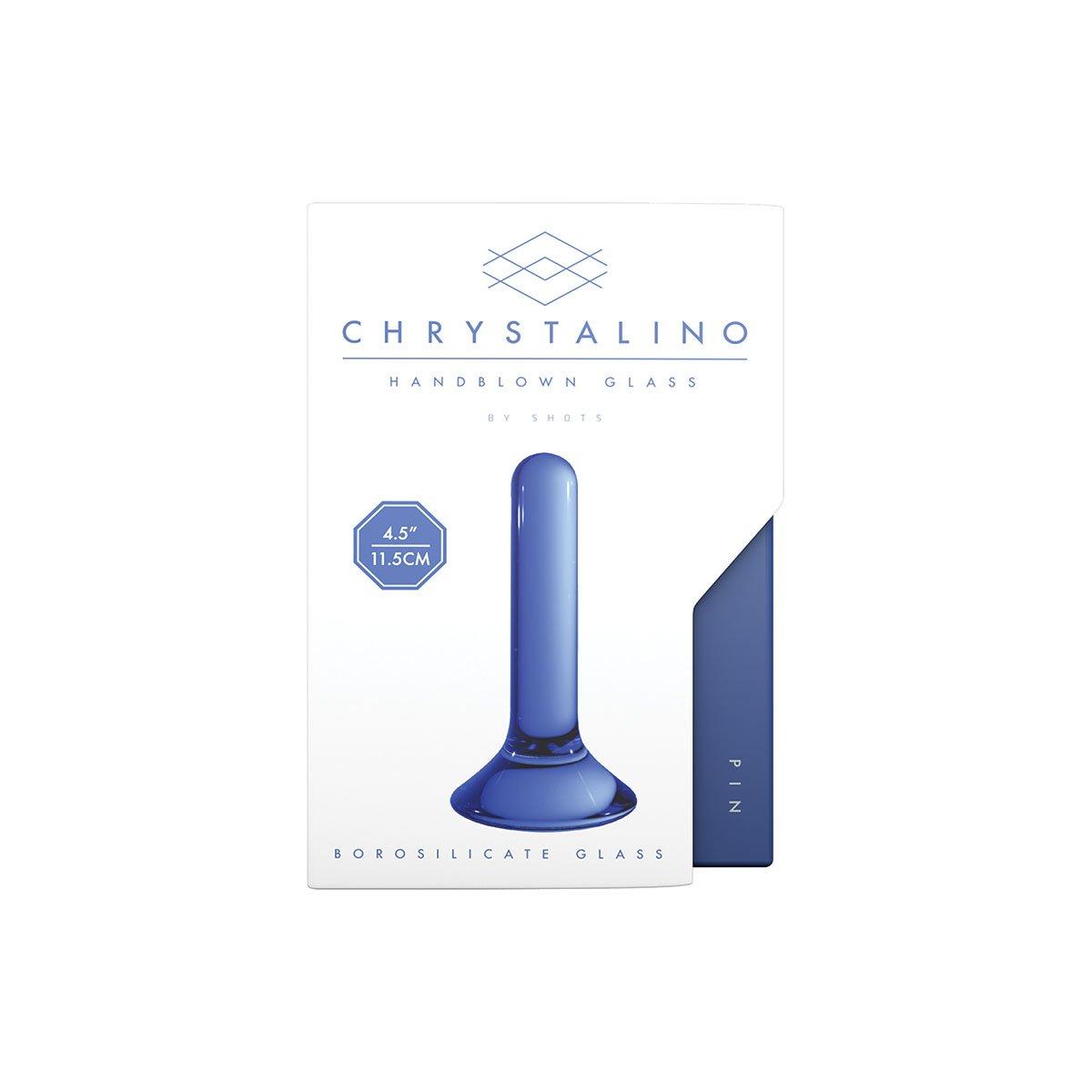 Steel Blue Chrystalino Pin - Blue
