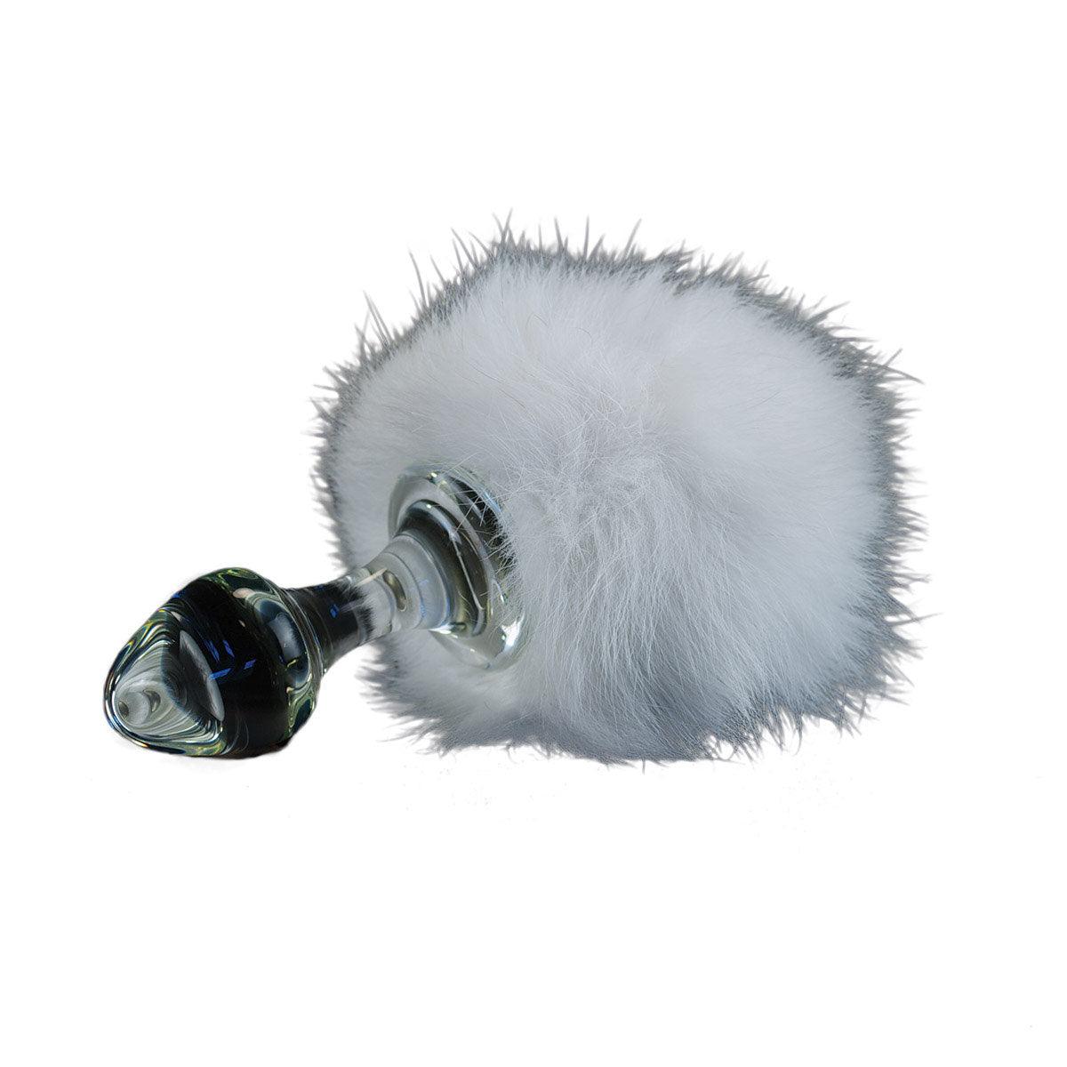 Crystal Delights Magnetic Bunny Tail - White - shop enby