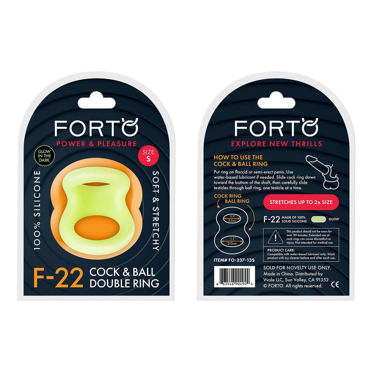 FORTO F-22 49-50mm D-Ring - Glow - shop enby