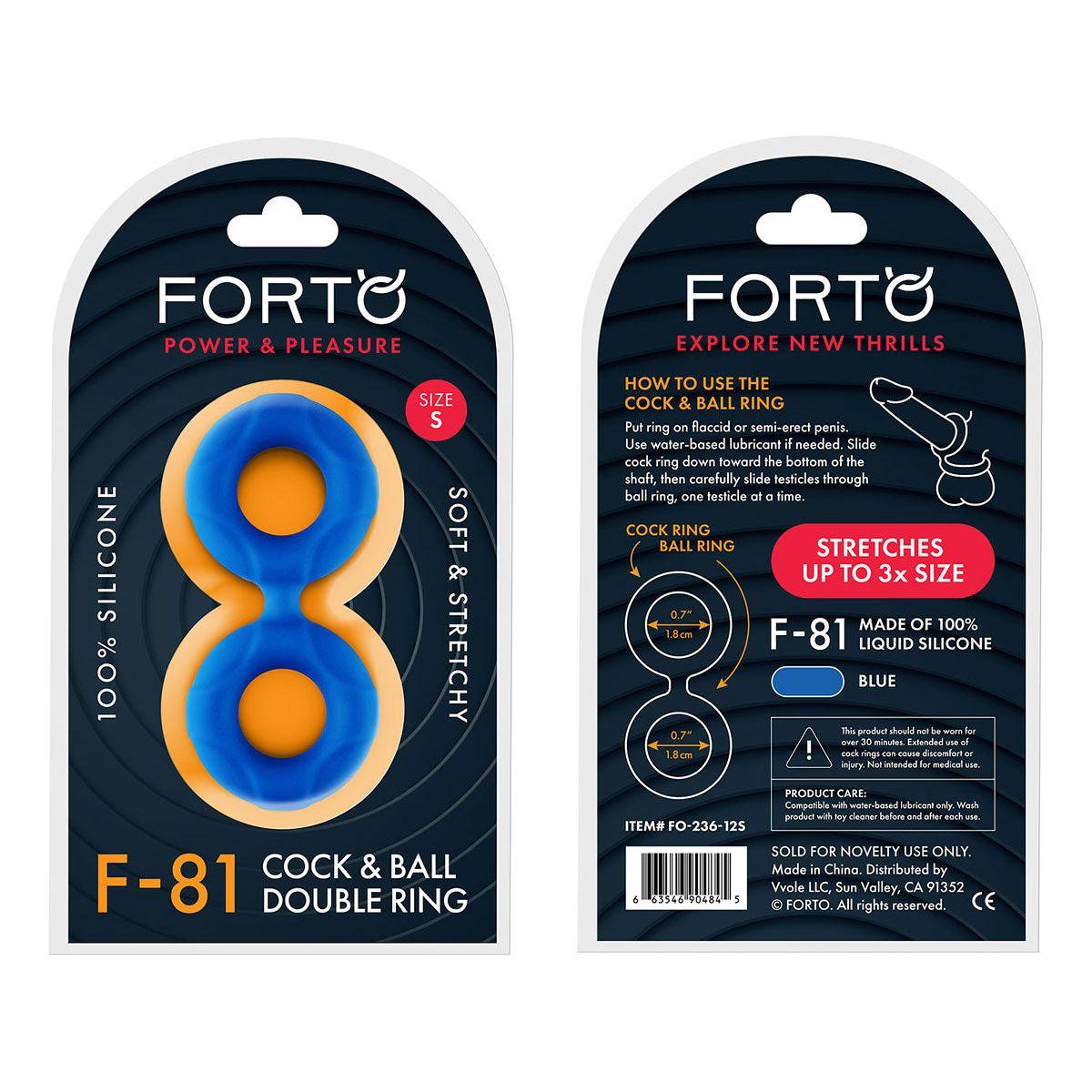 FORTO F-81 44mm Double Ring - Blue - shop enby
