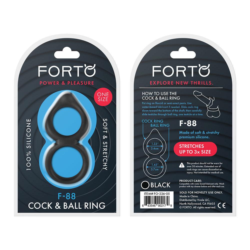 FORTO F-88 Double C-Ring Black - shop enby