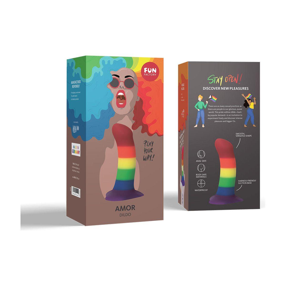 Fun Factory Limited Edition Rainbow Amor Dil - shop enby