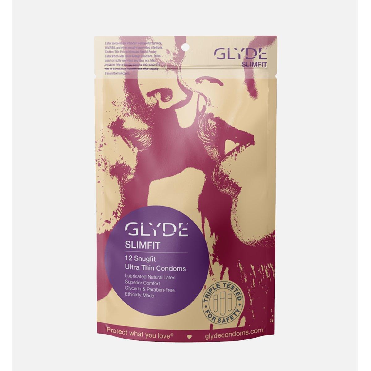 Glyde Slimfit Condoms 12pk - shop enby