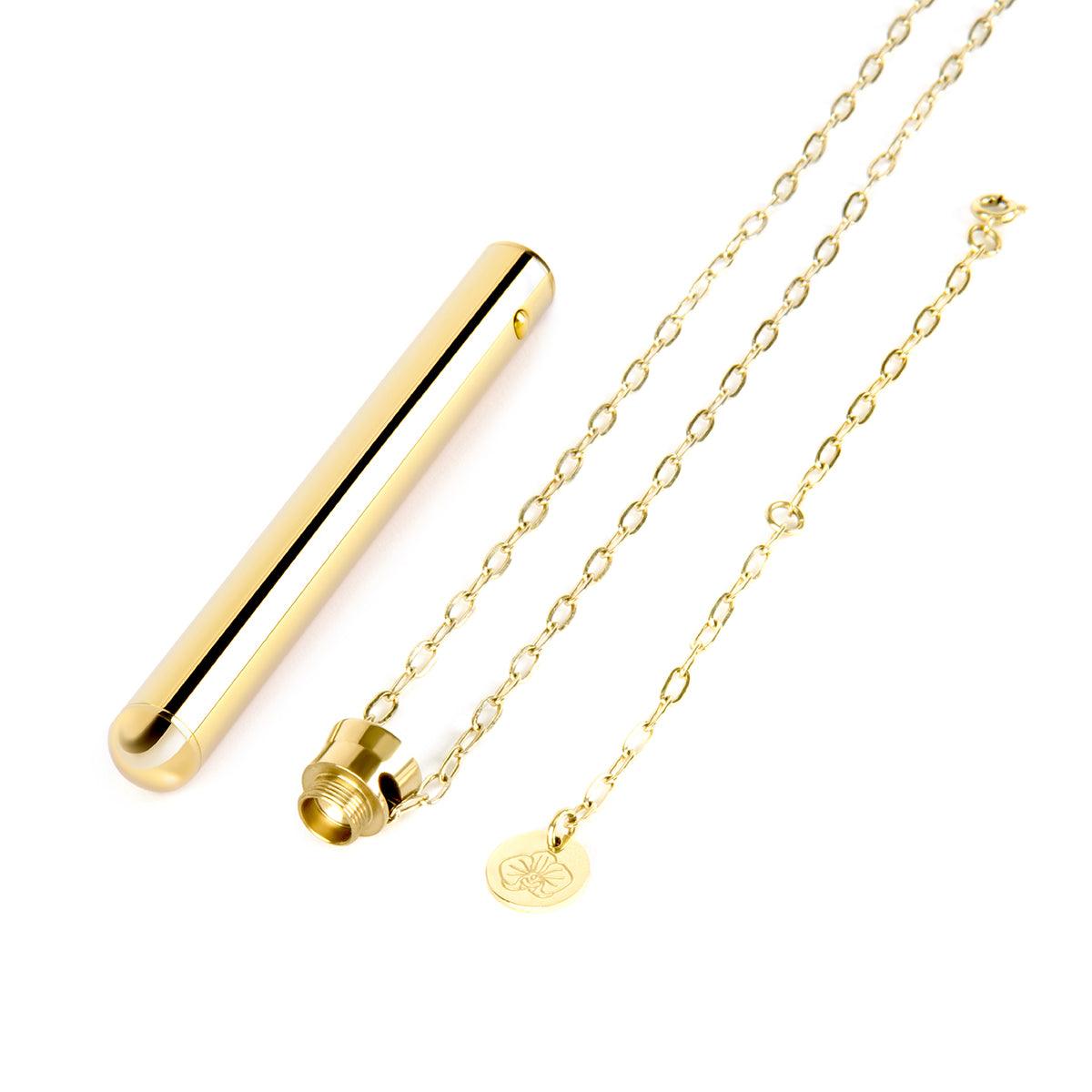 Le Wand Vibrating Necklace - Gold - shop enby
