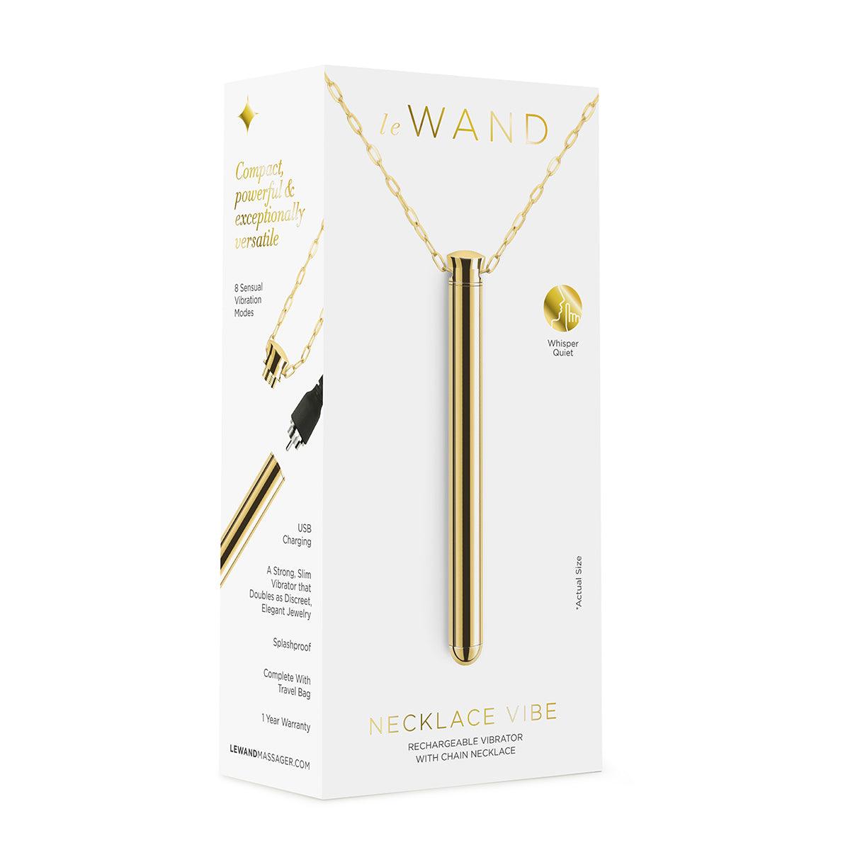Le Wand Vibrating Necklace - Gold - shop enby