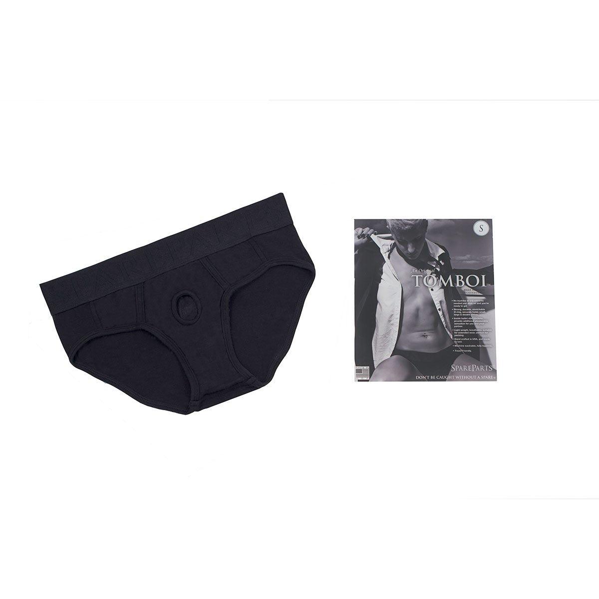 SpareParts Tomboi Modal Harness Black - shop enby