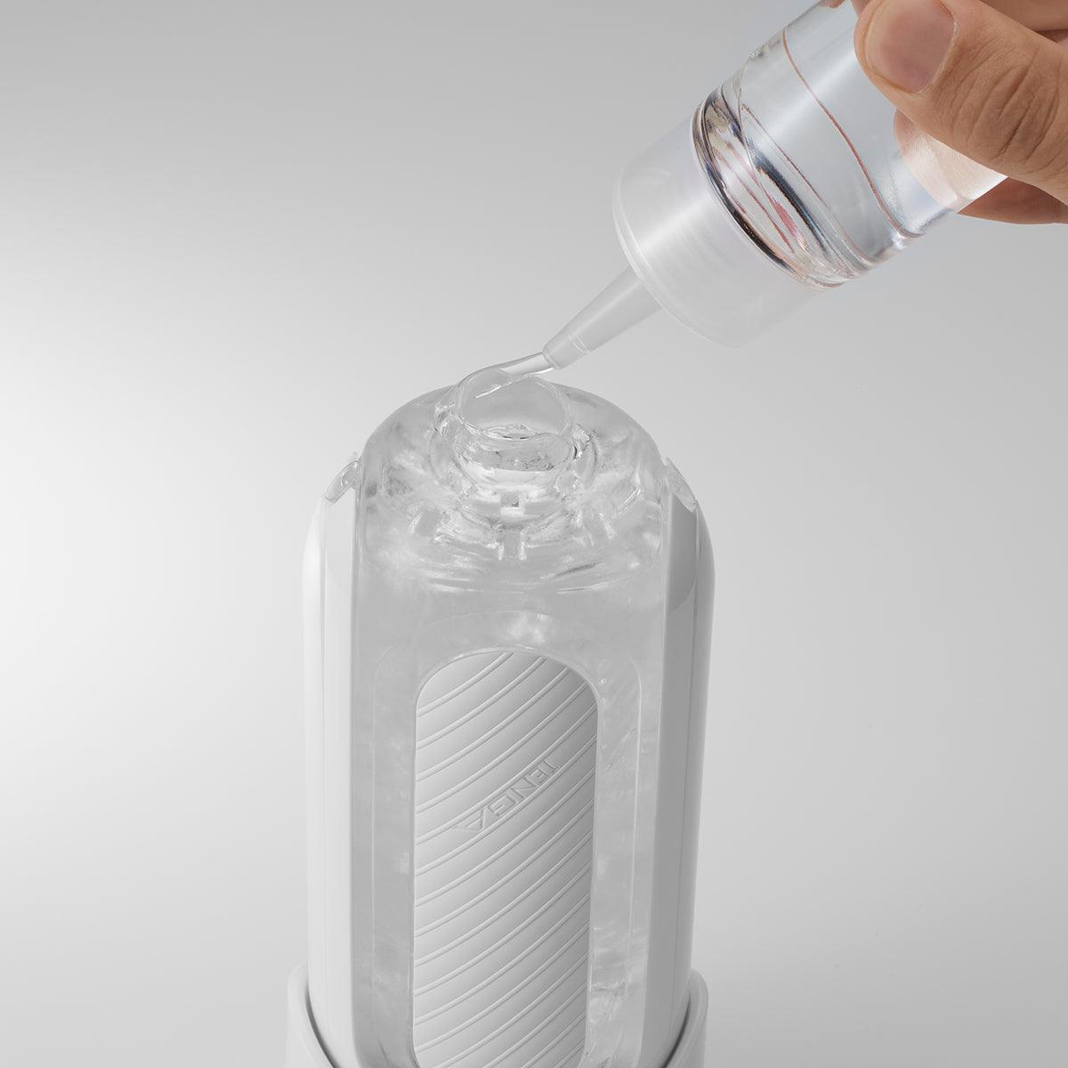 Tenga Flip Zero Gravity Reusable Masturbator - White - shop enby