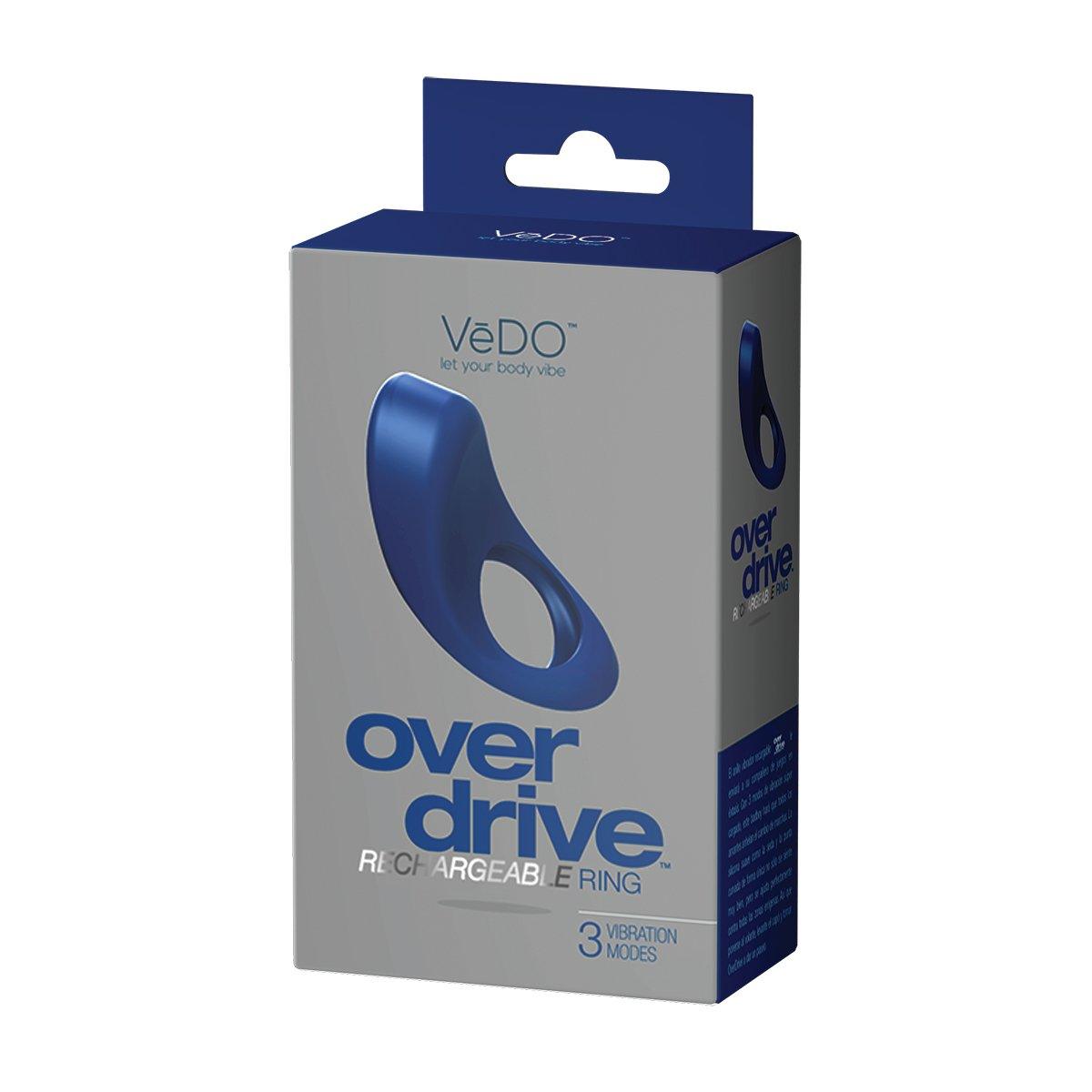 Dark Slate Blue VeDO Overdrive Rechargeable Vibe Ring - Midnight Madness